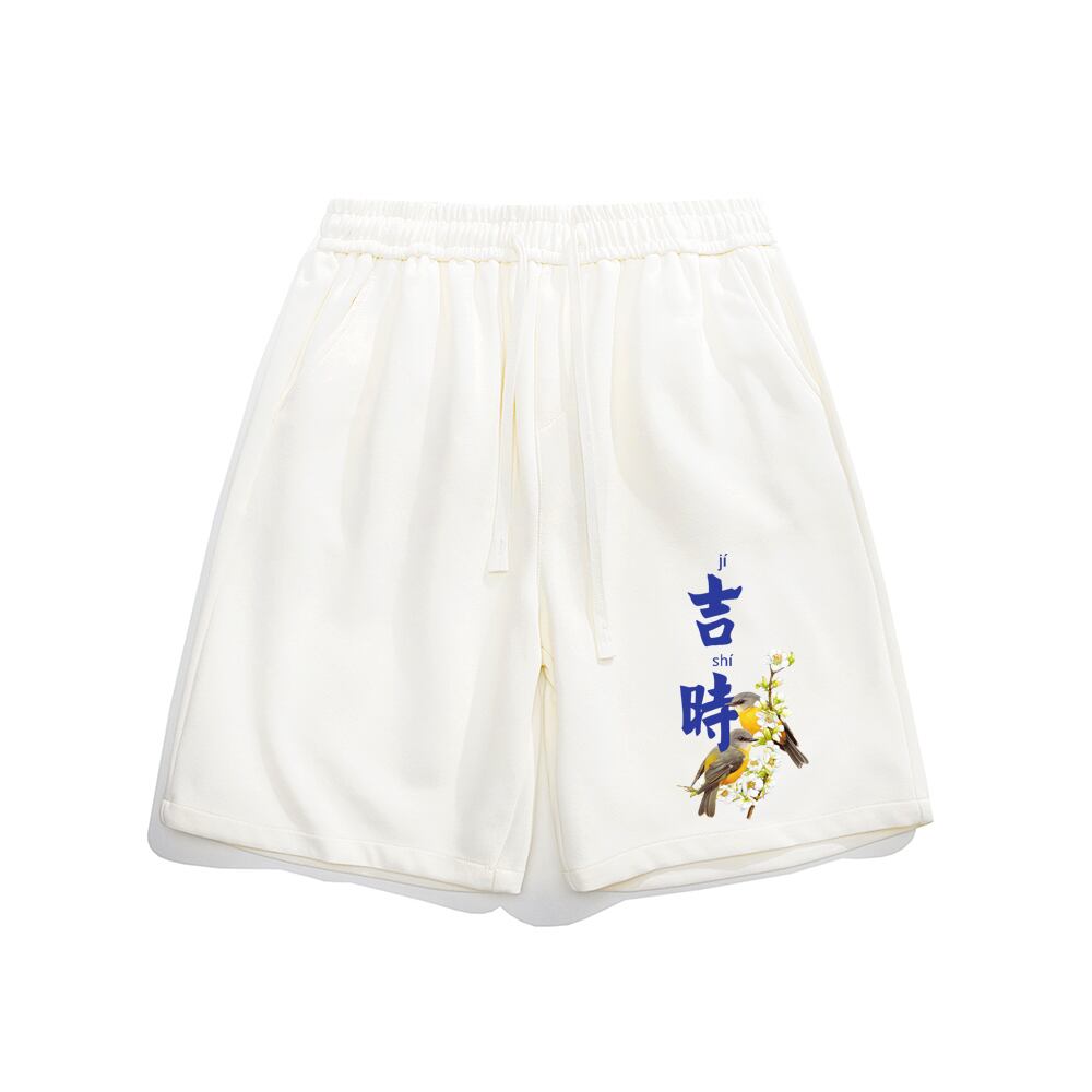 【無夢記シリーズ】★チャイナ風TシャツOR短パン★ 半袖Tシャツ 文字柄 3COLOR 男女兼用 メンズ 大きいサイズ