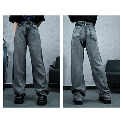【古怪舍---無聲沼澤シリーズ】★デニムパンツ★ ボトムス ズボン 着痩せ 合わせやすい シンプル