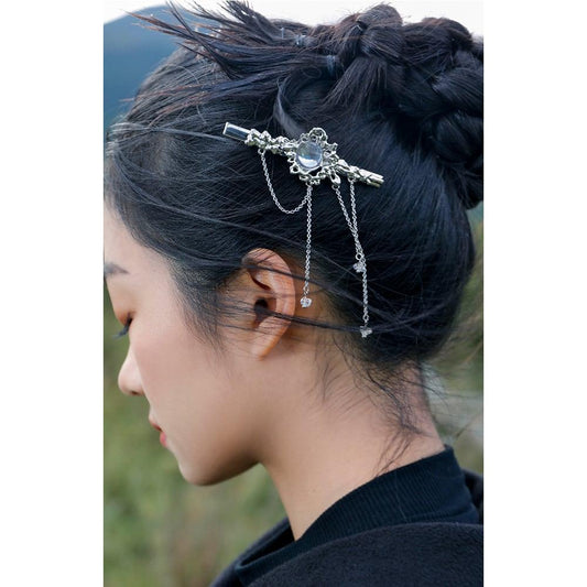【小青龍肆シリーズ】★チャイナ風髪飾り★ ヘアピン 1個 レディースアクセサリー フリンジ レトロ - ChinChic