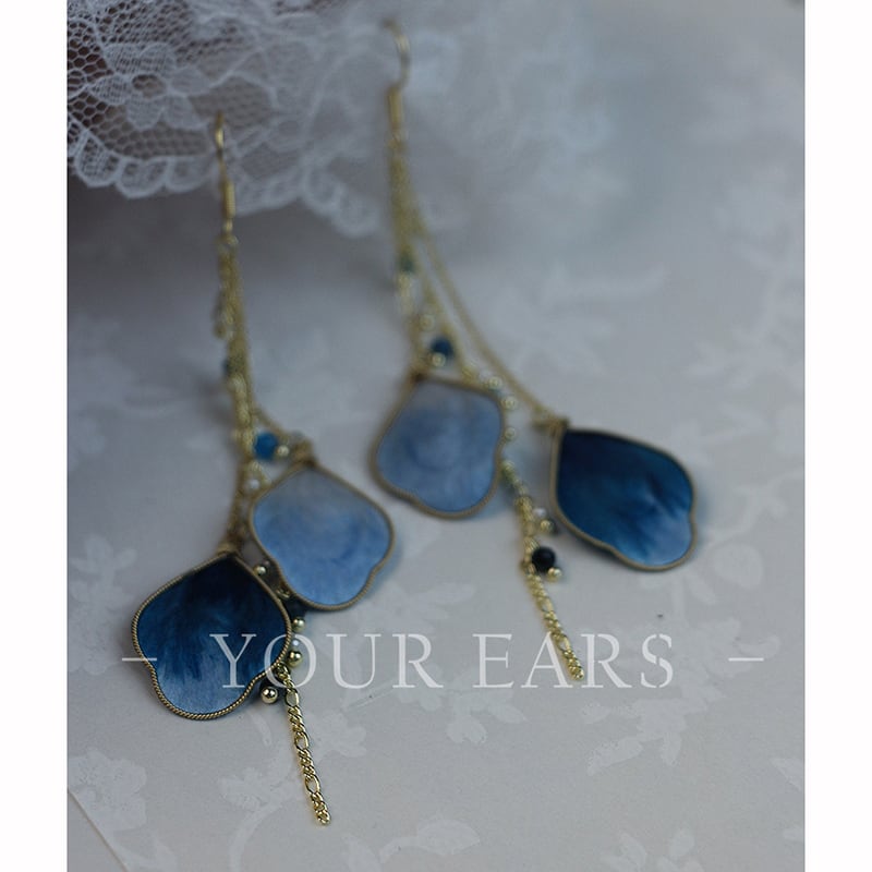 【YOUR EARSシリーズ】チャイナ風 耳飾り ピアス イヤリング ペア アクセサリー レディース 超可愛い