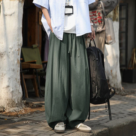 【TIANYIシリーズ】チャイナ風ズボン 4色 ボトムス カジュアルパンツ 男女兼用 メンズ 大きいサイズ シンプルスタイル