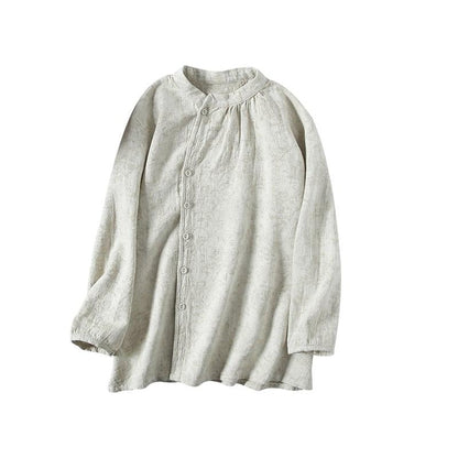 【清裊シリーズ】★チャイナ風トップス★ 2COLOR 着痩せ 中華服 シンプル 合わせやすい シャツ カジュアル - ChinChic