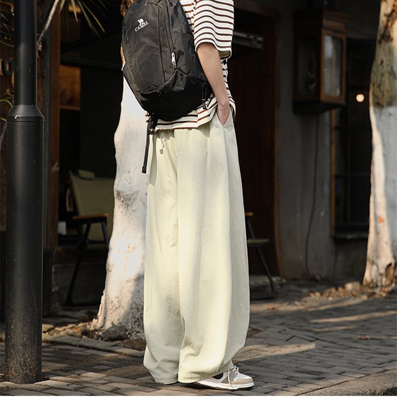【TIANYIシリーズ】チャイナ風ズボン 4色 ボトムス カジュアルパンツ 男女兼用 メンズ 大きいサイズ シンプルスタイル