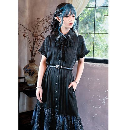 【古怪舍---花棲シリーズ】チャイナ風ベルト アクセサリー 可愛い 中華服 飾り物 PU 合わせやすい