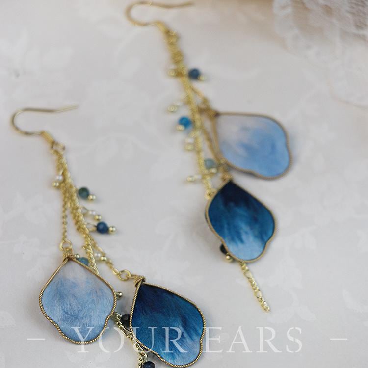 【YOUR EARSシリーズ】チャイナ風 耳飾り ピアス イヤリング ペア アクセサリー レディース 超可愛い