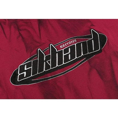 【悟シリーズ】Tシャツ 2色 トップス プリント 男女兼用 メンズ コットン 絞り染め ワインレッド ホワイト