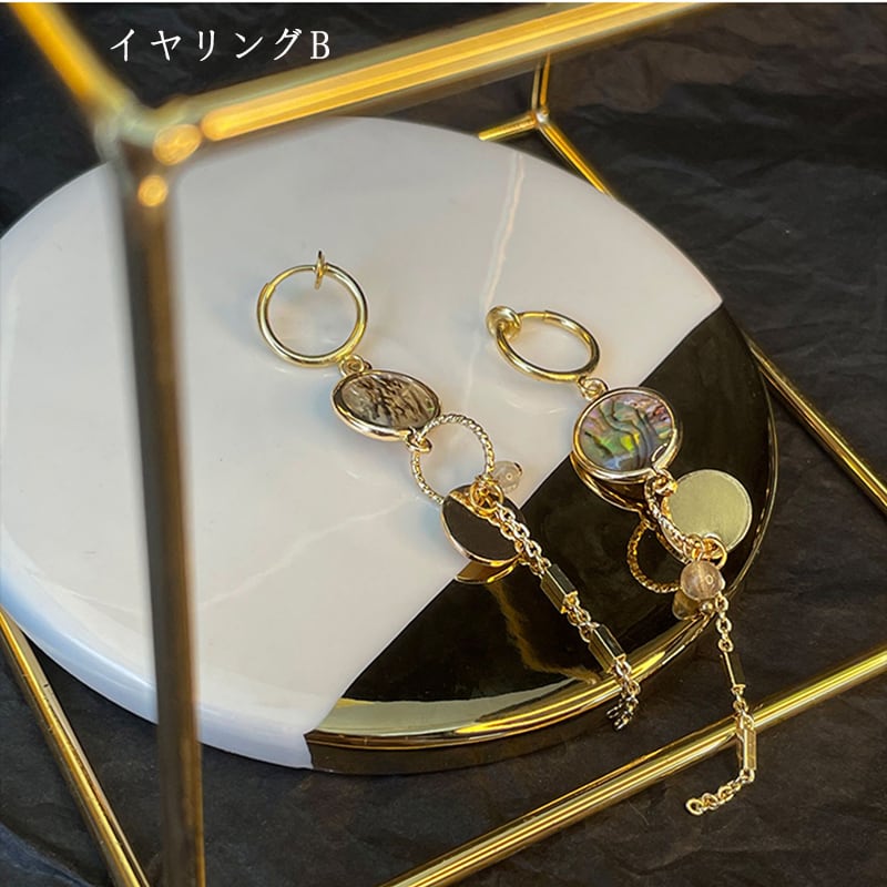 【MORE 墨爾シリーズ】耳飾り ピアス イヤリング ペア アクセサリー レディース ロング丈 おしゃれ 気質アップ