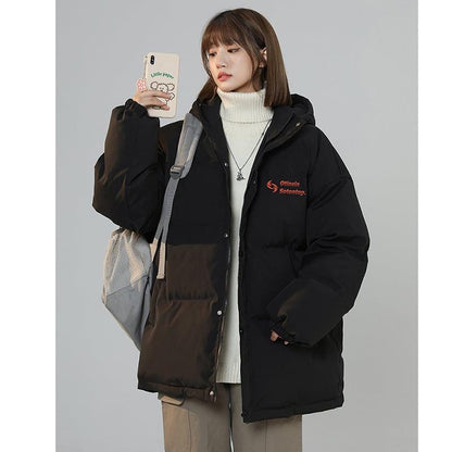 【藤伊曼シリーズ】★冬用コート★ 4COLOR 綿入れコート アウター 厚て 暖か 男女兼用 メンズ 大きいサイズ 緑 黒 紫 灰 - ChinChic