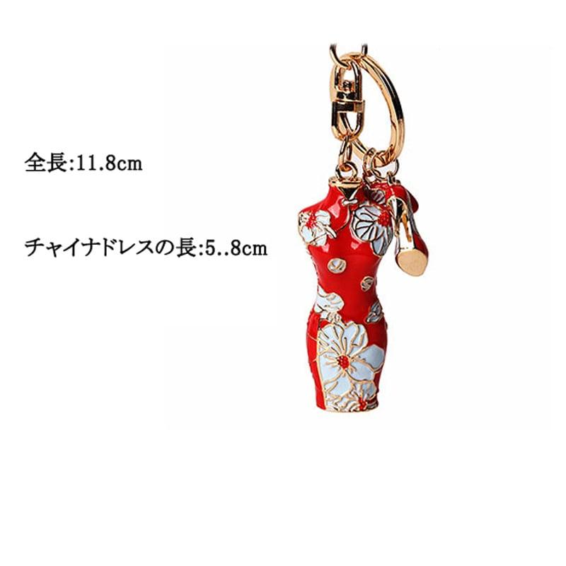 【小野貓シリーズ】★チャイナ風飾り物★ 4COLOR 青OR黄OR紫OR赤 キーホルダー チャイナドレス 染付けシリーズ - ChinChic