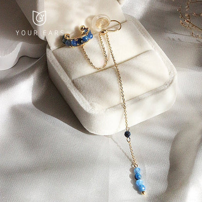 【YOUR EARSシリーズ】チャイナ風 耳飾り 3色 ピアス イヤリング レディース アクセサリー 緑 青 紫 小物