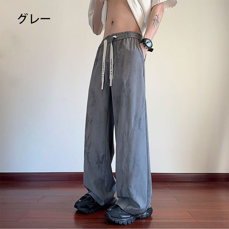 【KADISHOUシリーズ】3色 カジュアルパンツ 男女兼用 メンズ 大きいサイズ 絞り染め ボトムス