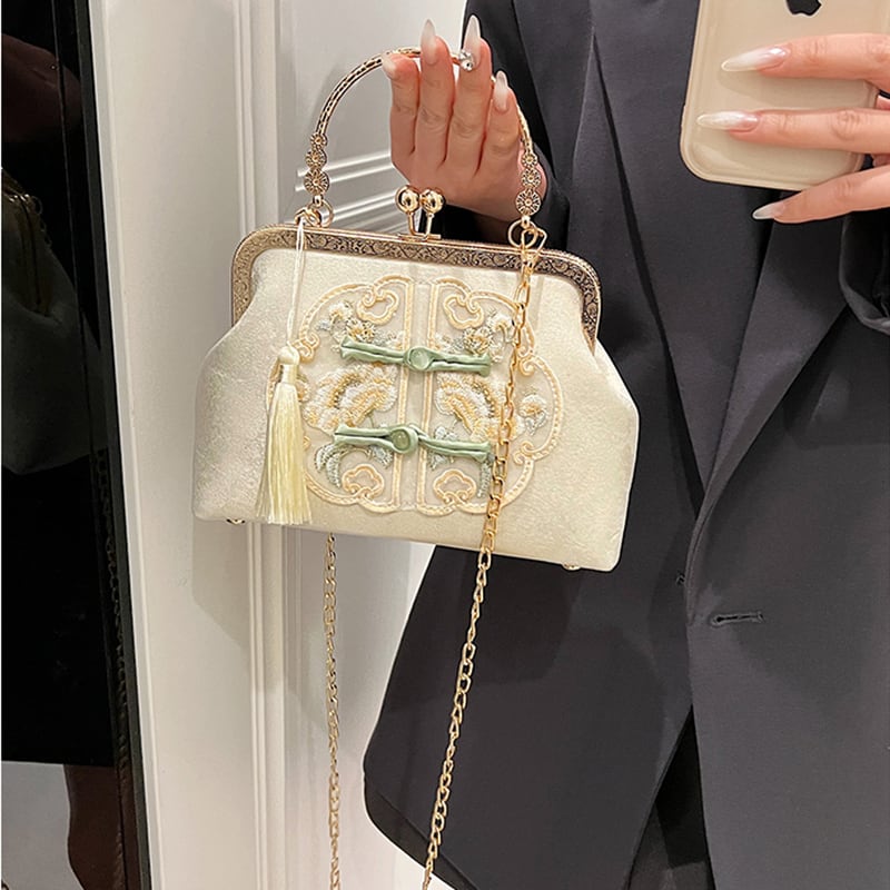 【YUANCHUANGシリーズ】チャイナ風 ショルダーバッグ レディース 可愛い デート用 おしゃれ バッグ