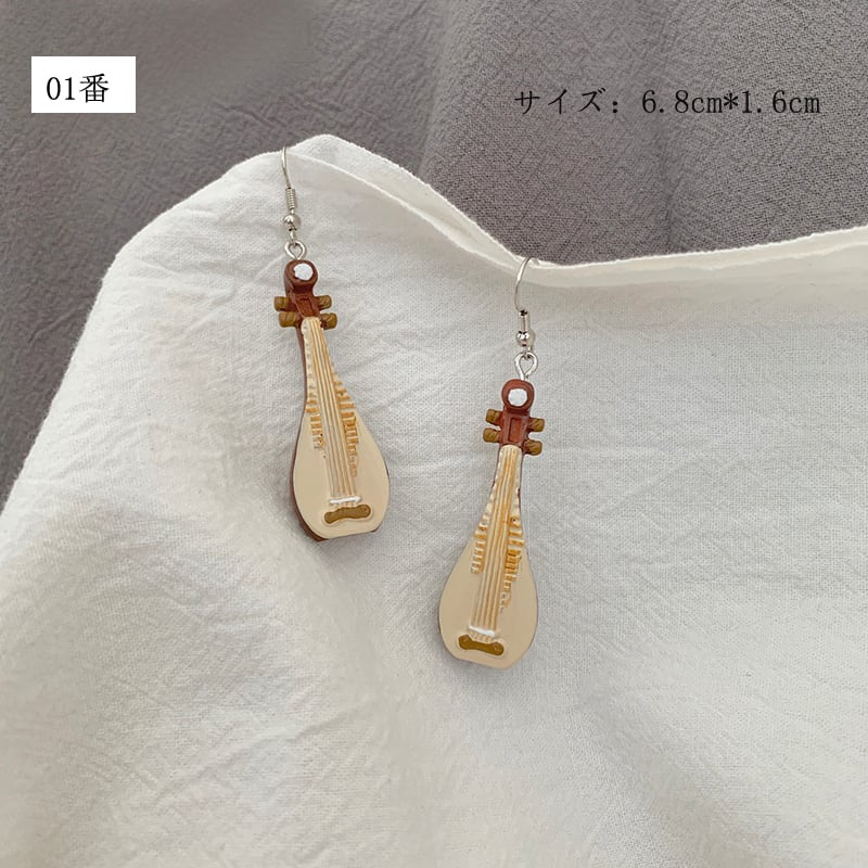 【GEGEWU SHOPシリーズ】チャイナ風 耳飾り 3タイプ ピアス イヤリング アクセサリー