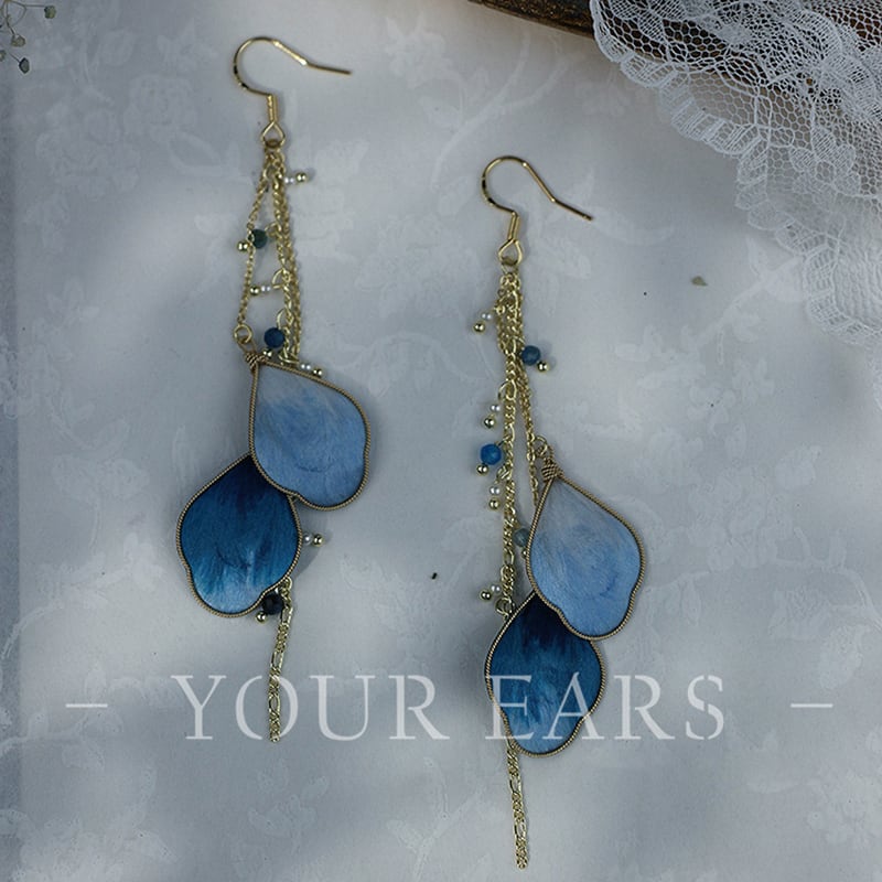 【YOUR EARSシリーズ】チャイナ風 耳飾り ピアス イヤリング ペア アクセサリー レディース 超可愛い