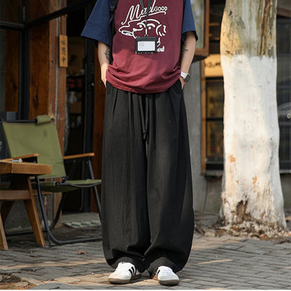 【TIANYIシリーズ】チャイナ風ズボン 4色 ボトムス カジュアルパンツ 男女兼用 メンズ 大きいサイズ シンプルスタイル