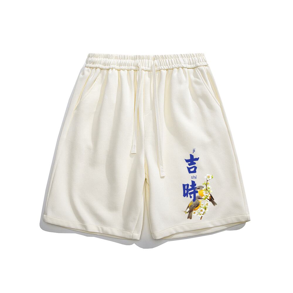 【無夢記シリーズ】★チャイナ風TシャツOR短パン★ 半袖Tシャツ 文字柄 3COLOR 男女兼用 メンズ 大きいサイズ