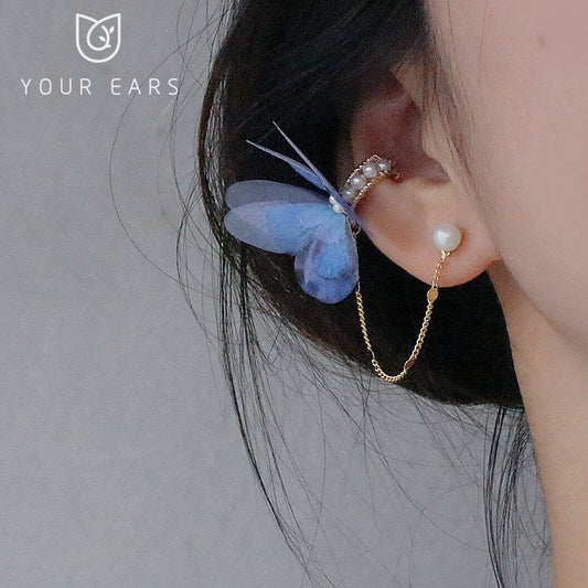 【YOUR EARSシリーズ】チャイナ風 蝶々 ピアス イヤリング レディース アクセサリー 小物 1個
