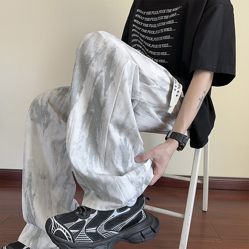 【KADISHOUシリーズ】3色 カジュアルパンツ 男女兼用 メンズ 大きいサイズ 絞り染め ボトムス