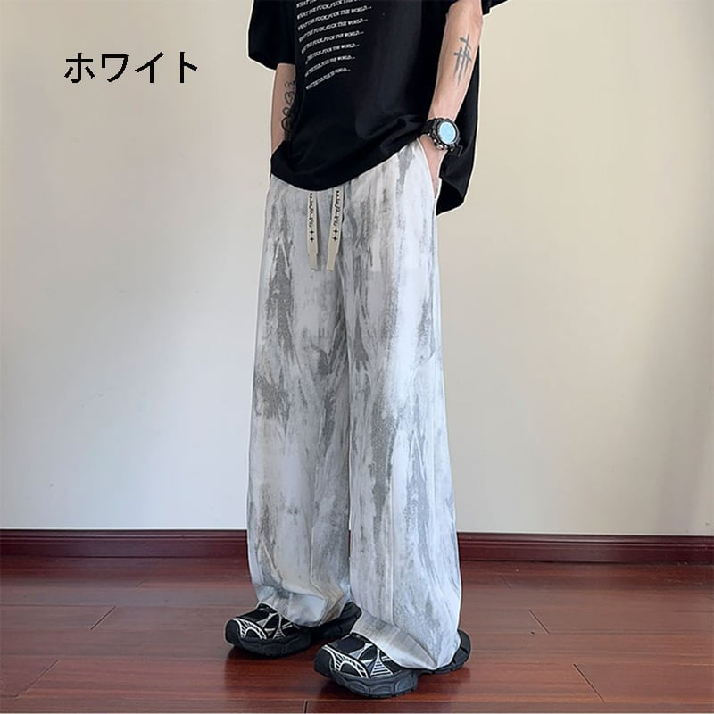 【KADISHOUシリーズ】3色 カジュアルパンツ 男女兼用 メンズ 大きいサイズ 絞り染め ボトムス