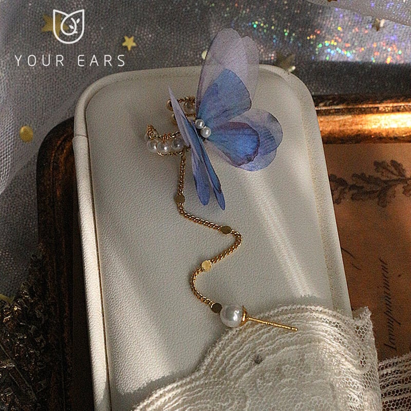 【YOUR EARSシリーズ】チャイナ風 蝶々 ピアス イヤリング レディース アクセサリー 小物 1個