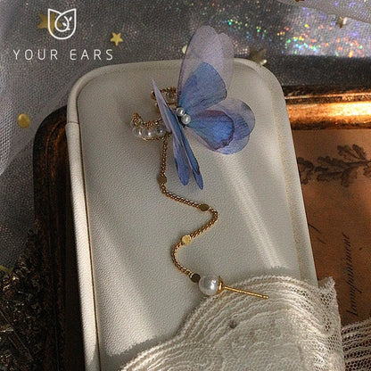 【YOUR EARSシリーズ】チャイナ風 蝶々 ピアス イヤリング レディース アクセサリー 小物 1個