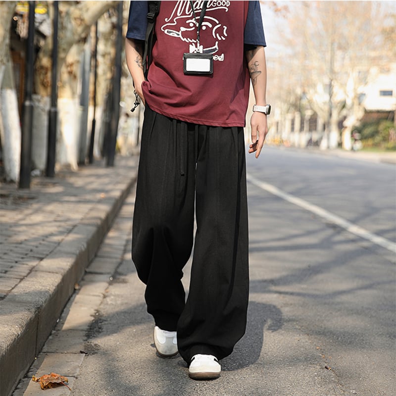 【TIANYIシリーズ】チャイナ風ズボン 4色 ボトムス カジュアルパンツ 男女兼用 メンズ 大きいサイズ シンプルスタイル
