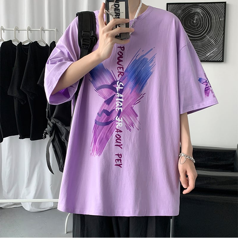 【SGLLシリーズ】Tシャツ 3カラー メンズ レディース 蝶々 夏 黒 白 紫 大きいサイズ