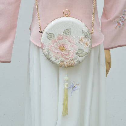 【SHULIシリーズ】チャイナ風 バッグ パーティーバッグ 結婚式 手持ちショルダー 刺繍 サークル 5タイプ選択可