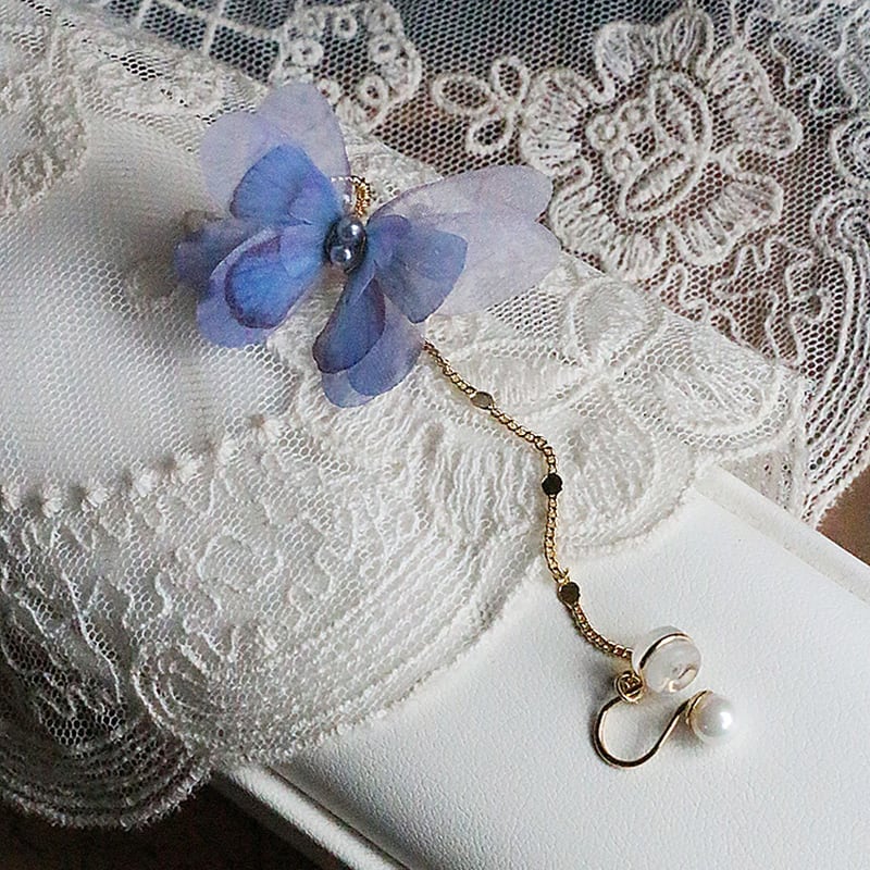 【YOUR EARSシリーズ】チャイナ風 蝶々 ピアス イヤリング レディース アクセサリー 小物 1個