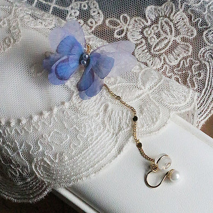 【YOUR EARSシリーズ】チャイナ風 蝶々 ピアス イヤリング レディース アクセサリー 小物 1個
