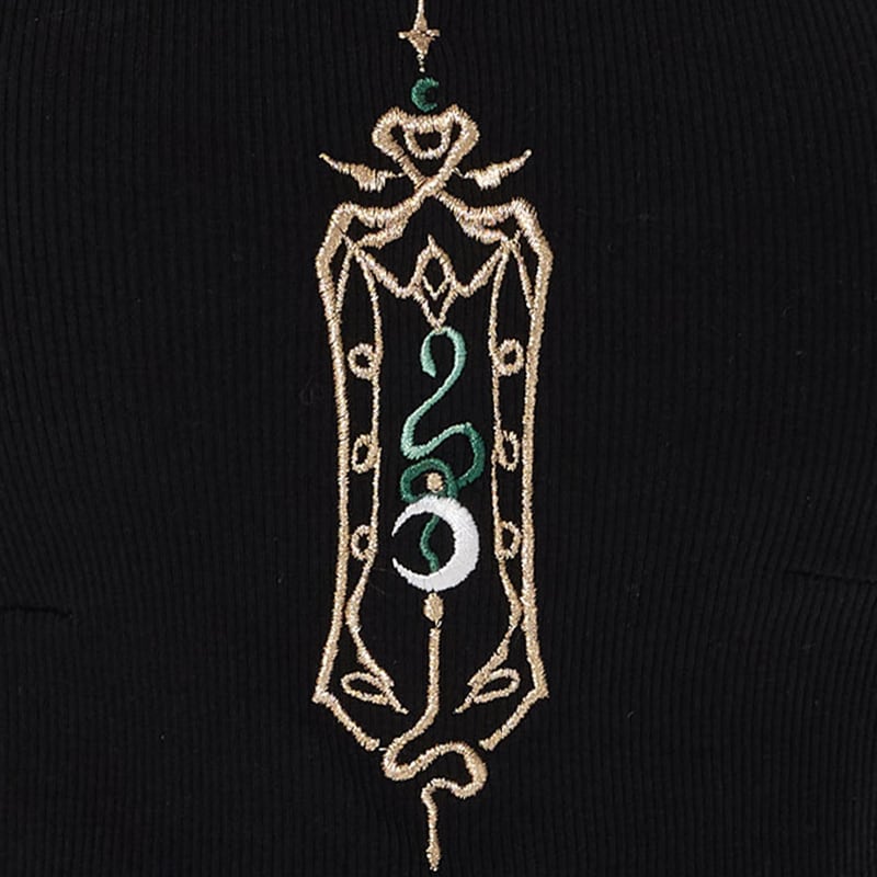 【卿棠---幽篁玉京シリーズ】チャイナ風キャミソール 刺繍入り レディース セクシー ブラック トップス