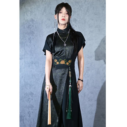 【古怪舍---山风逐玉シリーズ】チャイナ風飾り物 フリンジ アクセサリー 2色 漢服装飾 グリーン レッド