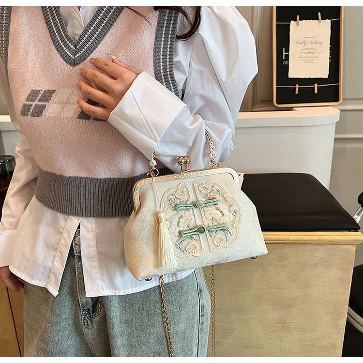 【YUANCHUANGシリーズ】チャイナ風 ショルダーバッグ レディース 可愛い デート用 おしゃれ バッグ