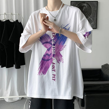 【SGLLシリーズ】Tシャツ 3カラー メンズ レディース 蝶々 夏 黒 白 紫 大きいサイズ