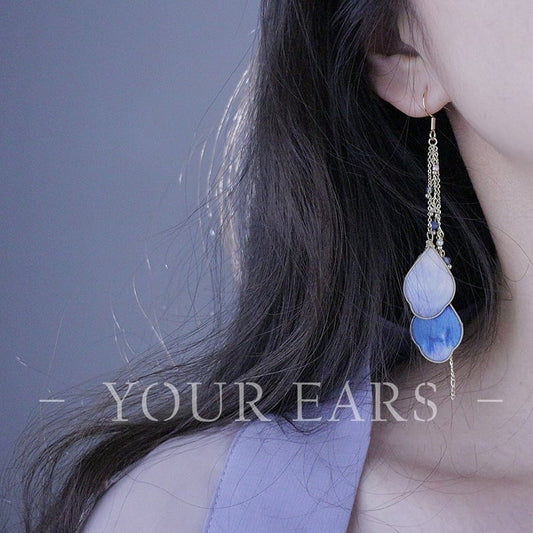 【YOUR EARSシリーズ】チャイナ風 耳飾り ピアス イヤリング ペア アクセサリー レディース 超可愛い