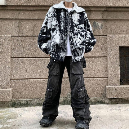 【入画シリーズ】★アウター★ セーター 絞り染め 男女兼用 メンズ レトロ 合わせやすい M L XL 2XL 3XL - ChinChic
