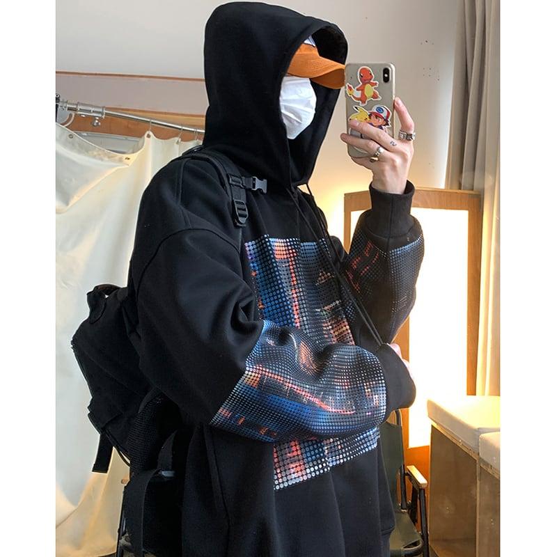 【PLQVシリーズ】★パーカー★ トップス 男女兼用 メンズ 大きいサイズ おしゃれ かっこいい 合わせやすい - ChinChic