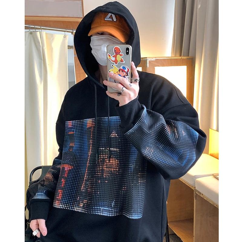 【PLQVシリーズ】★パーカー★ トップス 男女兼用 メンズ 大きいサイズ おしゃれ かっこいい 合わせやすい - ChinChic