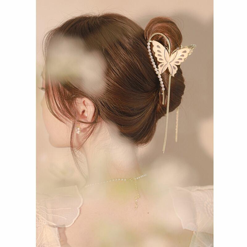 【沐野シリーズ】★チャイナ風髪飾り★ 古風 中華服 気質アップ フリンジ 蝶々 可愛い デート 通勤 小物 - ChinChic